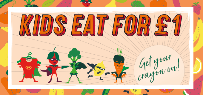 sun-tues: Kids eat for £1